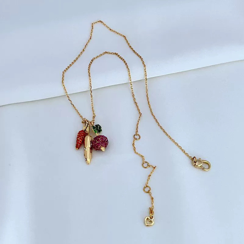 Kendra Scott Creative Rustic Rhinestone Carrot Necklace
